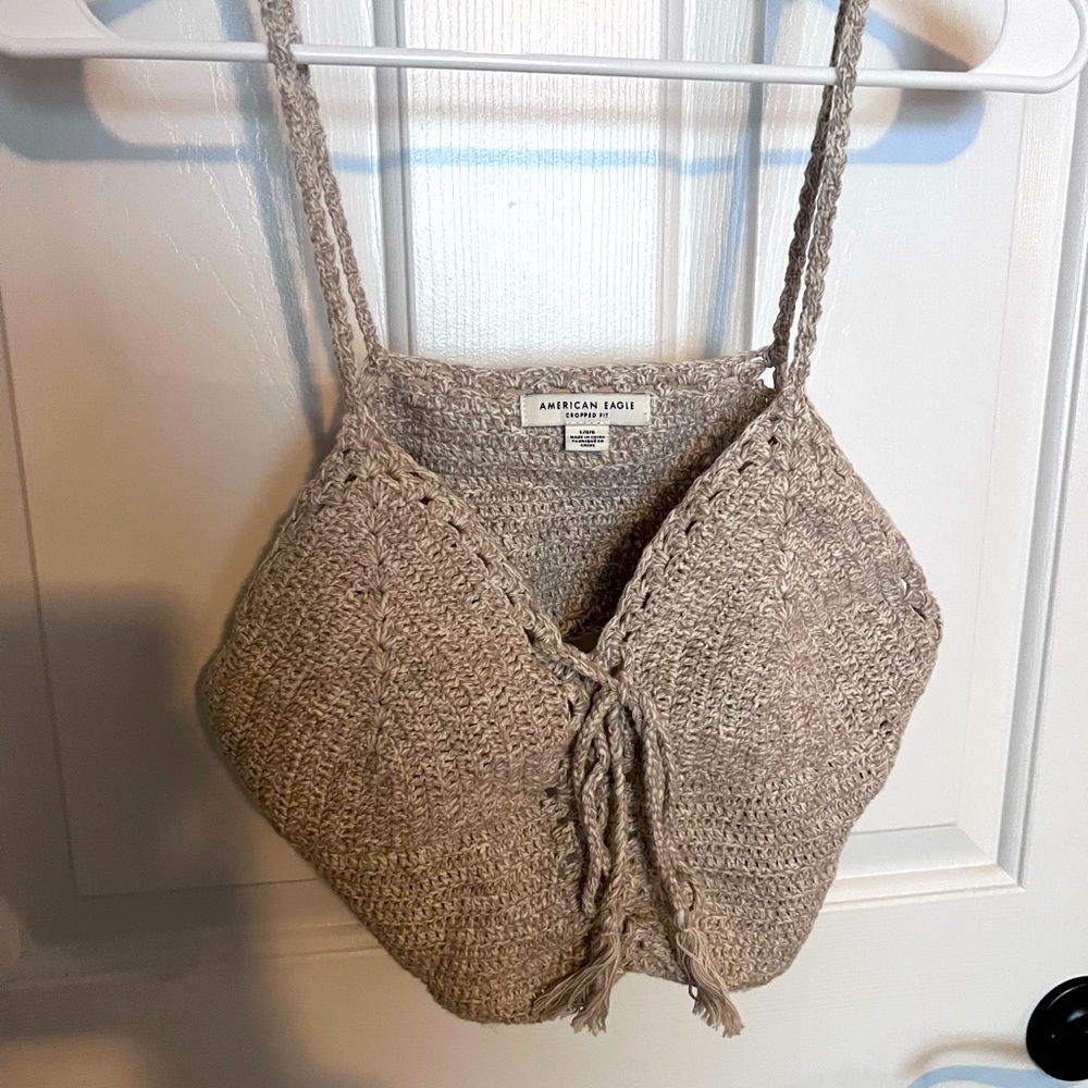 Knitted crop top
